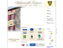 Tablet Screenshot of chateaudesorgues.fr